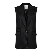 Oversized Vest Blazer in Zwart Co'Couture , Black , Dames