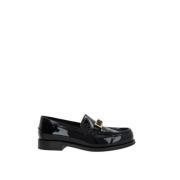 Zwarte platte schoenen van lakleer Sergio Rossi , Black , Dames