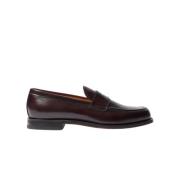 Klassieke Italiaanse Penny Loafers Scarosso , Brown , Heren