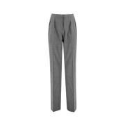 Moderne Rechte Wollen Broek Fabiana Filippi , Gray , Dames