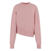 Asymmetrische Cashmere Trui Extreme Cashmere , Pink , Dames