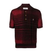 Rode Madras Check Polo Shirt Vivienne Westwood , Red , Heren