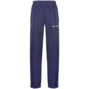 Blauwe Broek met Elastische Tailleband Palm Angels , Blue , Heren