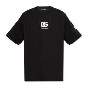 T-shirt met logo Dolce & Gabbana , Black , Heren