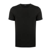 Zwart Katoenmix T-Shirt voor Heren Tom Ford , Black , Heren