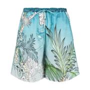 Heldere Blauwe Palazzo Shorts F.r.s For Restless Sleepers , Blue , Dam...