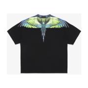 Icon Wings T-shirt Zwart Lichtgroen Marcelo Burlon , Multicolor , Here...