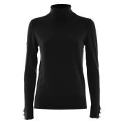 Blouse met decoratieve knopen op de manchetten Kocca , Black , Dames