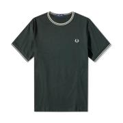 Nachtgroen Twin Tipped T-Shirt Fred Perry , Green , Heren