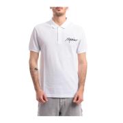 Katoenen Piquet Polo Shirt Moschino , White , Heren