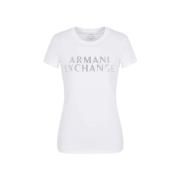 Dames T-Shirt Herfst/Winter Armani Exchange , White , Dames