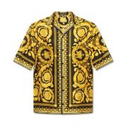 Zijden shirt Versace , Yellow , Heren