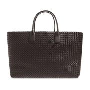 Grote 'Cabat' shopper tas Bottega Veneta , Brown , Dames