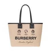 Heritage Medium shopper tas Burberry , Beige , Dames