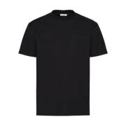 Zwarte T-shirts Polos voor heren Valentino Garavani , Black , Heren