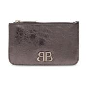 Leren kaarthouder Balenciaga , Gray , Dames