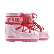 Glitter Winterlaarzen met warme voering Moon Boot , Pink , Dames