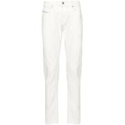 Witte Slim Fit Jeans Diesel , White , Heren