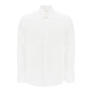 Stud Detail Gebogen Zoom Shirt Valentino , White , Heren