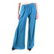 Wide Trousers Gianluca Capannolo , Blue , Dames