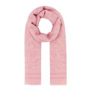 Gedrukte wollen blend foulard Versace , Pink , Dames