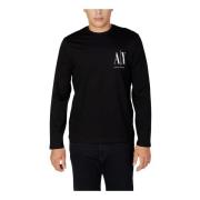 Heren Zwart T-shirt Armani Exchange , Black , Heren