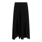 Zwarte rok met hoge taille en geborduurde profielen Isabel Marant , Bl...