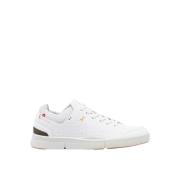 Retro Stijl Geperforeerde Vegan Leren Sneakers On Running , White , He...