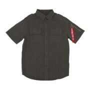 Short Sleeve Shirts Alpha Industries , Gray , Heren
