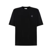 Iconische Kleur Match T-Shirt Maison Kitsuné , Black , Heren