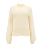 Witte Cashmere en Wol Trui Chloé , White , Dames