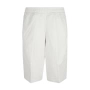 Stijlvolle witte katoenen logo shorts Burberry , White , Heren