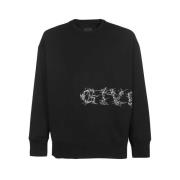 Stijlvolle Zwarte Logo Sweatshirt Givenchy , Black , Heren