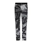 Zwarte Katoenen Jeans met Fluweel Detail Dolce & Gabbana , Black , Her...