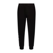 Zwarte katoenen sweatpants met trekkoord in de taille Dsquared2 , Blac...