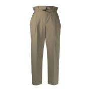 Italiaanse katoenen broek Brunello Cucinelli , Green , Dames