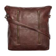 Leren Shopper Tas met Afneembare Schouderband Btfcph , Brown , Dames