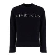 Klassieke Zwarte Logo Trui voor Heren Givenchy , Black , Heren