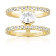 Ellisse Carezza Grande Vergulde Ring Sif Jakobs Jewellery , Yellow , D...