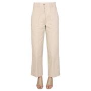 Straight LEG Trousers Aspesi , Beige , Dames