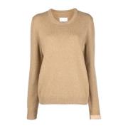 Bruine Wol en Kasjmier Trui Maison Margiela , Brown , Dames