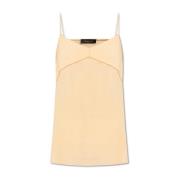 Versierde tanktop Fabiana Filippi , Beige , Dames