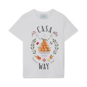 Casa Way T-Shirt Casablanca , White , Dames