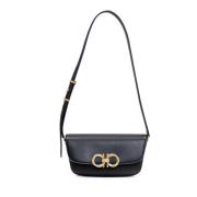 Flap Trapezio Schoudertas Salvatore Ferragamo , Black , Dames