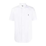 Witte Herenoverhemden Korte Mouw Ralph Lauren , White , Heren