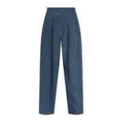 Linnen broek Emporio Armani , Blue , Dames