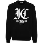 Zwarte Sweatshirts voor Heren Just Cavalli , Black , Heren