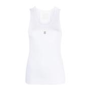 Mouwloze Top Givenchy , White , Dames