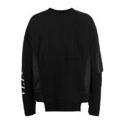 Zwarte Geëmbosseerde Sweatshirt voor Heren Valentino , Black , Heren