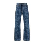 Palmboomprint Jeans Palm Angels , Blue , Heren
